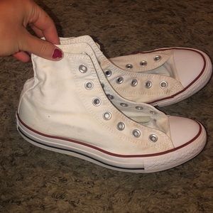 Hightop white converse